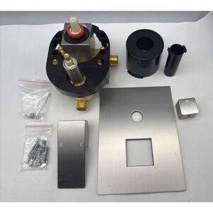 Drettyer Solid Brass Shower Valve With Diverter 3 Way Outlet Brushed Nickel READ